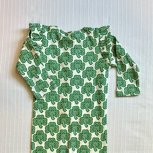 St. Patrick’s Day Clover Romper Kate Quinn 12-18 Months  NWT - Picture 3 of 5
